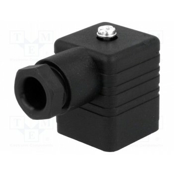 Разъем соленоидный вилка HIRSCHMANN 931969100 GDM 3009 PG 9 BLACK
