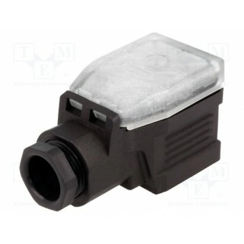 Разъем соленоидный вилка HIRSCHMANN 934455100 GDME 3020 BLACK