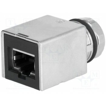 Адаптер гнездо rj45,м12 "мама" код.х HARTING 21033812800