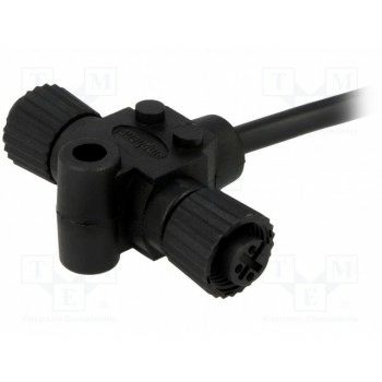 Разветвитель 2 м12 "мама",кабель AMPHENOL PS-030300-FF0-TSA01
