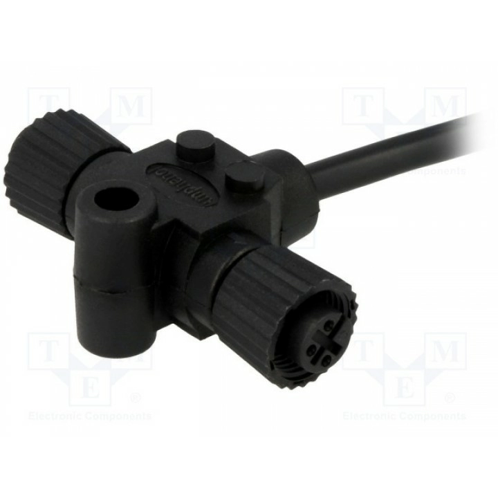 Разветвитель 2 м12 "мама", кабель AMPHENOL PS-030300-FF0-TSA01 (PS030300-FF0-TSA01)