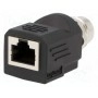 Адаптер гнездо rj45, м12 "мама" AMPHENOL RJS-12D04FF-LS8001 (RJS-12D04FF-LS8001)