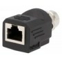 Адаптер гнездо rj45, м12 "мама" AMPHENOL RJS-12D04FF-LS8001 (RJS-12D04FF-LS8001)
