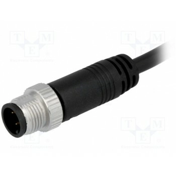 Вилка m12 AMPHENOL M12A-04BMMM-SL8A01