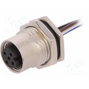 Гнездо m12 AMPHENOL 12-04PFFS-SF8B15