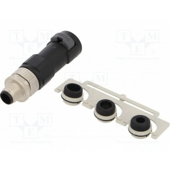 Вилка m12 HARTING 21038121511