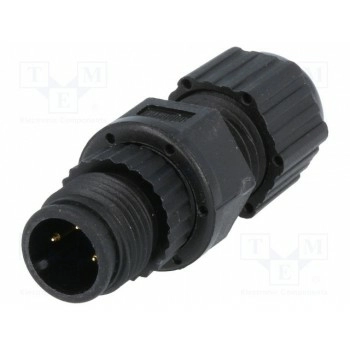 Вилка m12 AMPHENOL LTW12P-03BMMA-SL8001