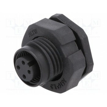 Гнездо m12 AMPHENOL LTW12P-04PFFP-SF8001