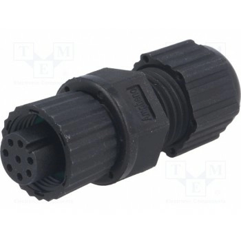 Вилка m12 AMPHENOL LTW12P-08BFFA-SL8001