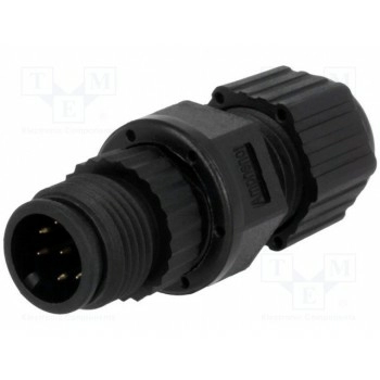 Вилка m12 AMPHENOL LTW12P-08BMMA-SL8001