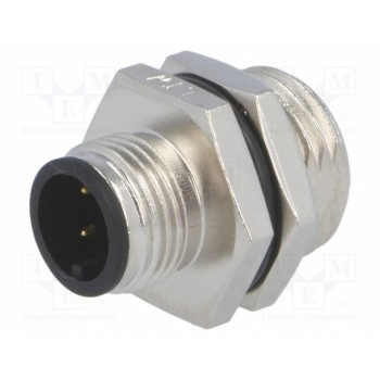 Гнездо m12 AMPHENOL M12A-04PMMS-SH8001