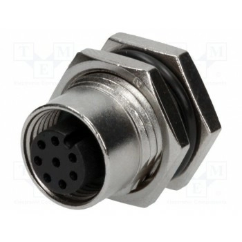 Гнездо m12 AMPHENOL M12A-08PFFS-SF8001