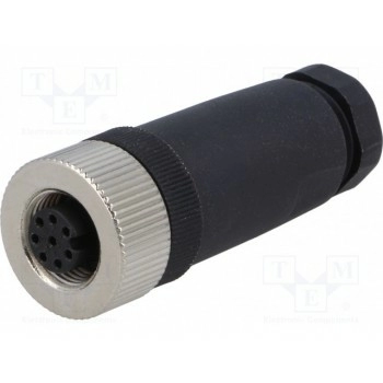 Вилка m12 DEGSON ELECTRONICS PB-M12A-08P-FF-SL7001-00AH