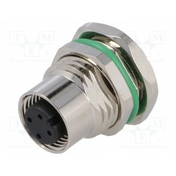 Гнездо m12 BULGIN PXMBNI12RPF04APCM16