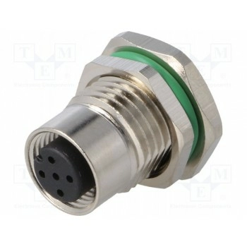 Гнездо m12 BULGIN PXMBNI12RPF05APCPG9