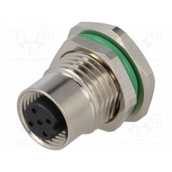 Гнездо m12 BULGIN PXMBNI12RPF05BPCPG9