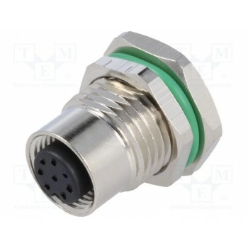 Гнездо m12 BULGIN PXMBNI12RPF08APCPG9