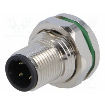 Гнездо m12 BULGIN PXMBNI12RPM04DPCPG9