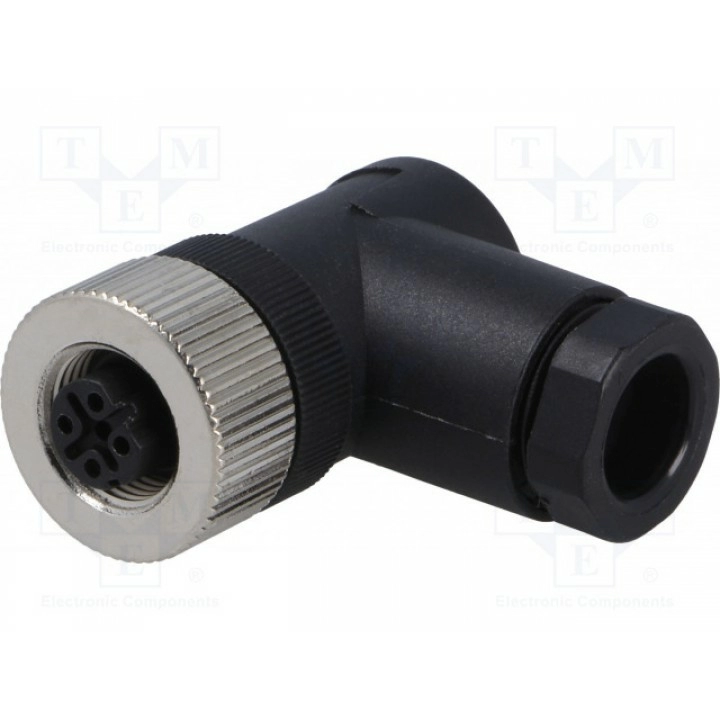 Вилка m12 DEGSON ELECTRONICS SM12-PRP-D4W-1B9 (SM12-PRP-D4W-1B9)
