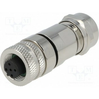 Вилка m12 DEGSON ELECTRONICS SM12-PVC-B5F-1B9