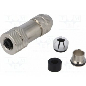 Вилка m12 DEGSON ELECTRONICS SM12-PVZ-D4W-1