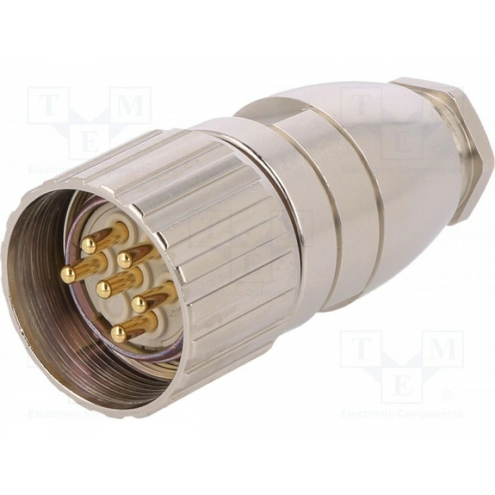 Разъем m23 вилка BINDER 99 4635 00 06 (99-4635-00-06)