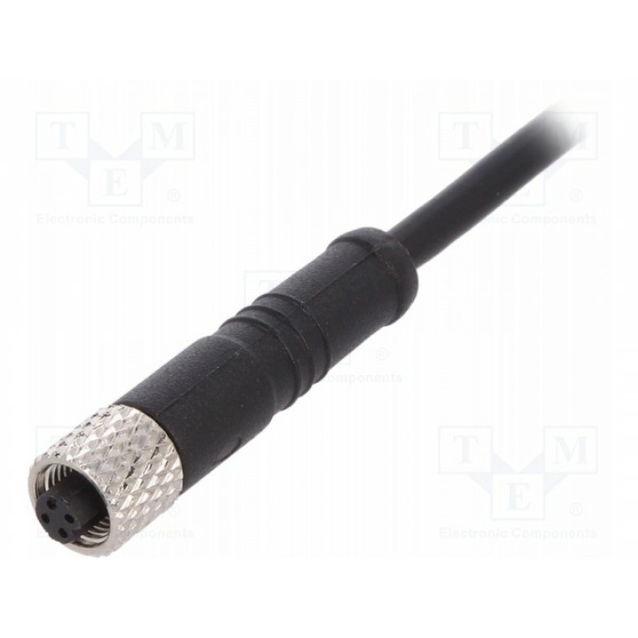 Разъем m5 вилка BULGIN PXPPVC05FBF04ACL010PVC (PXPPVC05FBF04AC010)