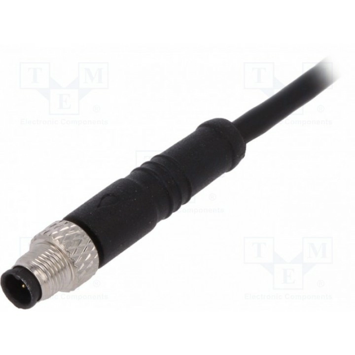 Разъем m5 вилка BULGIN PXPPVC05FIM04ACL010PVC (PXPPVC05FIM04AC010)