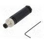 Разъем m8 "папа" DEGSON ELECTRONICS PB-M8A-03P-MM-SL7001-00A(H) (SM8-CVP-A3Q-1A5)