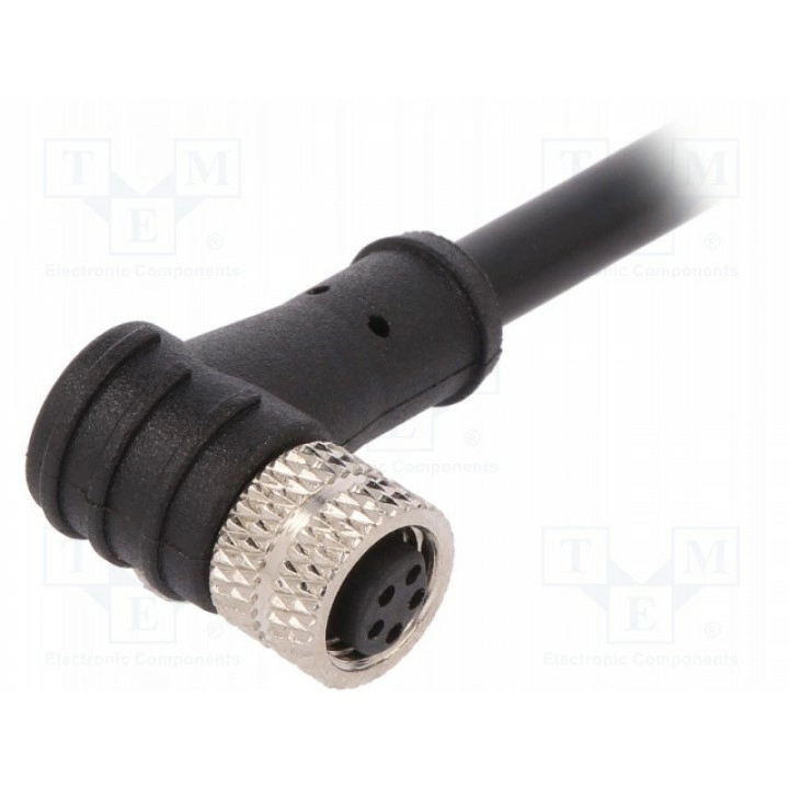 Разъем m8 "мама" BULGIN PXPTPU08RAF05BCL010PUR (PXPTPU08RAF05BC010)