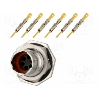 Круглый гнездо,вилка AMPHENOL RT0W710-6PNH-K