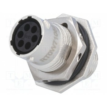 Круглый гнездо,вилка AMPHENOL RT0W710-6SNH