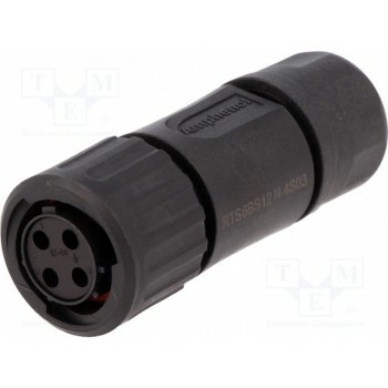 Круглый вилка AMPHENOL RTS6BS12N4S03