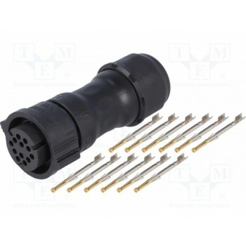 Разъем круглый "мама" AMPHENOL CD-12BFFA-QL8MP0