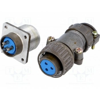 Гнездо,вилка разъем круглый CONNFLY DS1110-08-03LYP
