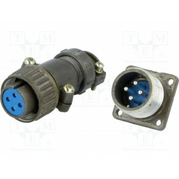 Гнездо,вилка разъем круглый CONNFLY DS1110-08-04LYP