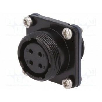 Гнездо разъем m20 AMPHENOL HB20-04PMFS-SW8001