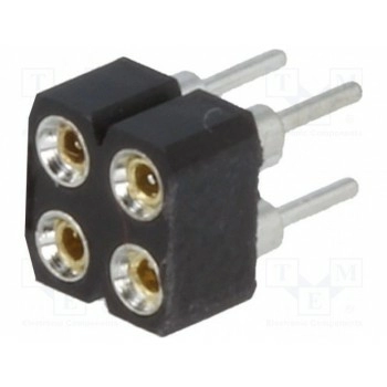 Гнездо штыревой CONNFLY DS1002-01-2*2V13