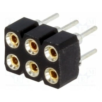 Гнездо штыревой CONNFLY DS1002-01-2*3V13