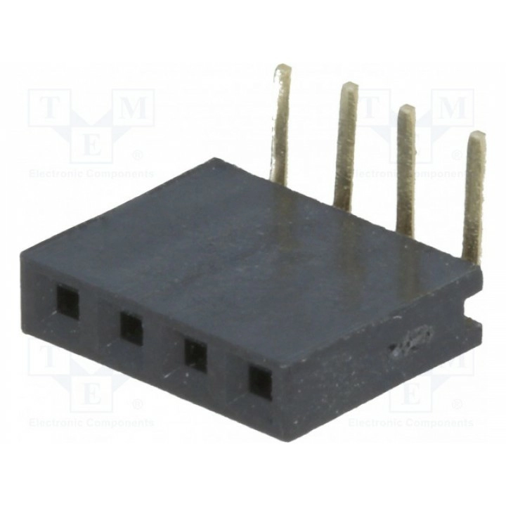 Гнездо штыревой CONNFLY DS1024-1*4RF1 (ZL263-4SG)