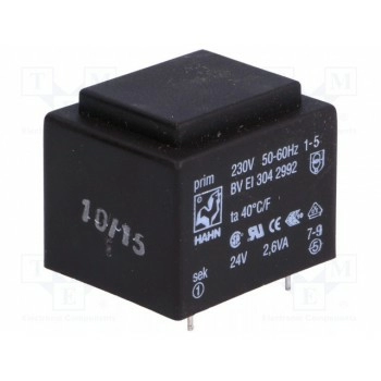 Трансформатор залитый 26ВА 230ВAC HAHN BVEI3042992