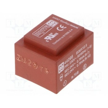 Трансформатор залитый 15ВА 230ВAC MYRRA MYRRA-44096