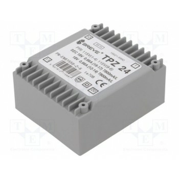 Трансформатор сетевой 24ВА 115ВAC BREVE TUFVASSONS TPZ24-2X18V