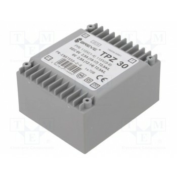 Трансформатор сетевой 30ВА 115ВAC BREVE TUFVASSONS TPZ30-2X6V