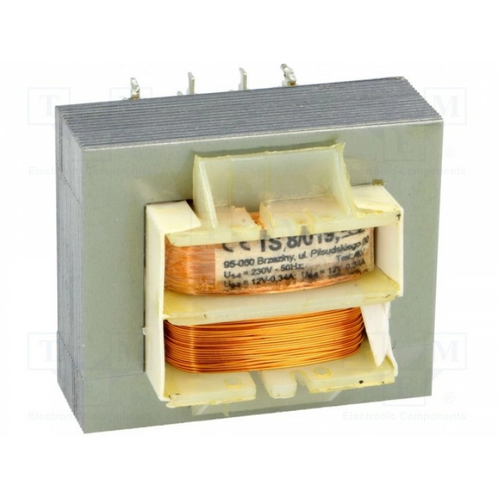 Трансформатор сетевой 8ВА 230ВAC 12В INDEL TS8019 (TS8-019)