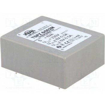 Трансформатор залитый 6ВА 230ВAC 6В INDEL TSPZ6-2X6V