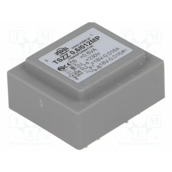 Трансформатор залитый 06ВА 230ВAC INDEL TSZZ0.5-2X18V