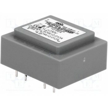 Трансформатор залитый 06ВА 230ВAC INDEL TSZZ0.5-2X24V
