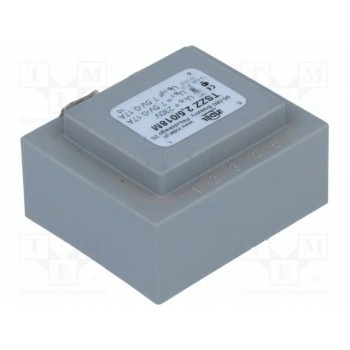 Трансформатор залитый 25ВА 230ВAC INDEL TSZZ2.5-2X7.5V