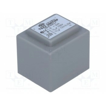 Трансформатор залитый 3ВА 230ВAC INDEL TSZZ2.8-12V